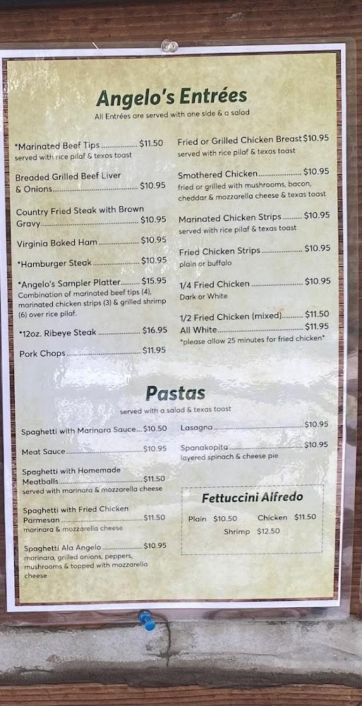 Angelo's Family Restaurant Menu image 3
